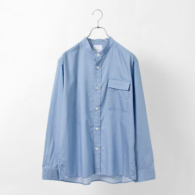 【20％OFF】RE MADE IN TOKYO JAPAN（アールイー） 200番双糸 シャンブレーツイル CPOシャツ / メンズ 長袖 バンドカラー 日本製 mbray Twill CPO shirt【セール】