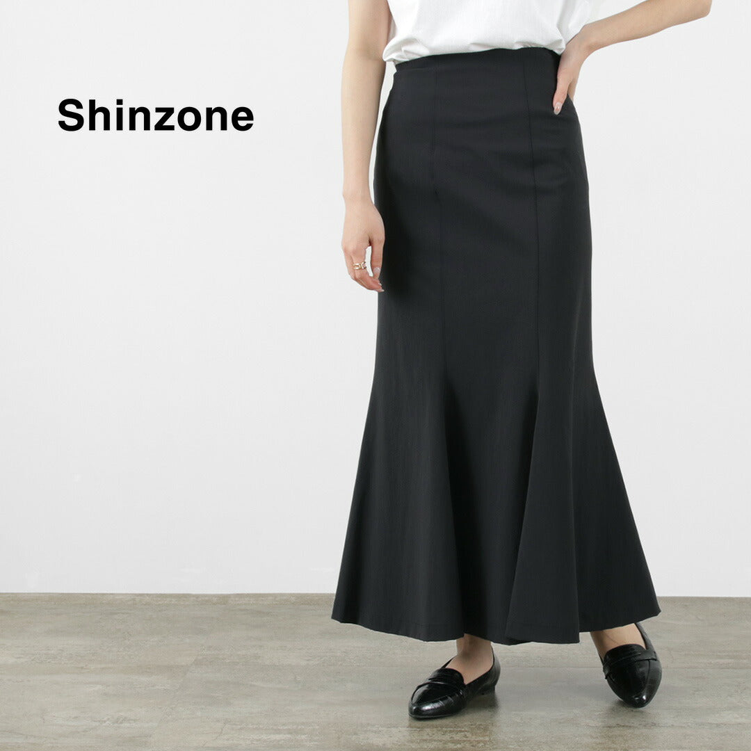 Shinzone シンゾーン 花柄マーメイドスカート - ロングスカート