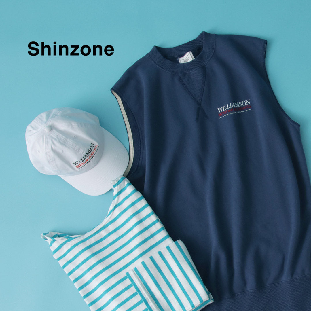 SHINZONE（シンゾーン） スウェットベスト / レディース トップス チュニック丈 ノースリーブ スリーブレス ロゴ コットン 綿 23MMSCU11 SWEAT VEST