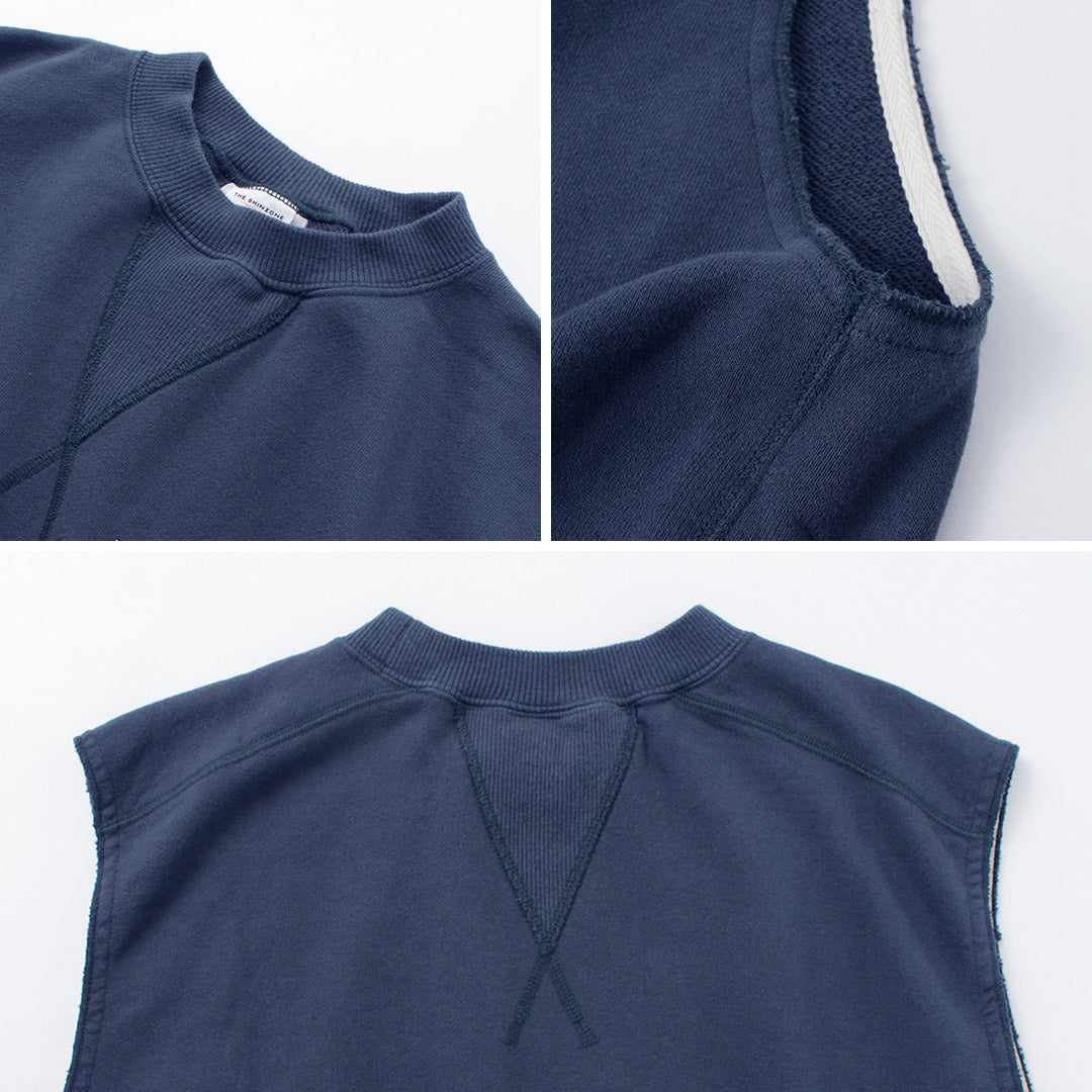 SHINZONE（シンゾーン） スウェットベスト / レディース トップス チュニック丈 ノースリーブ スリーブレス ロゴ コットン 綿 23MMSCU11 SWEAT VEST