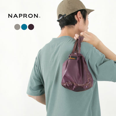 【30％OFF】NAPRON（ナプロン） カラー別注 マイクロリップ ペイシェントバッグ スモール 5L / 鞄 かばん 巾着型 メンズ レディース日本製 MICRO RIP PATIENT BAG SMALL【セール】