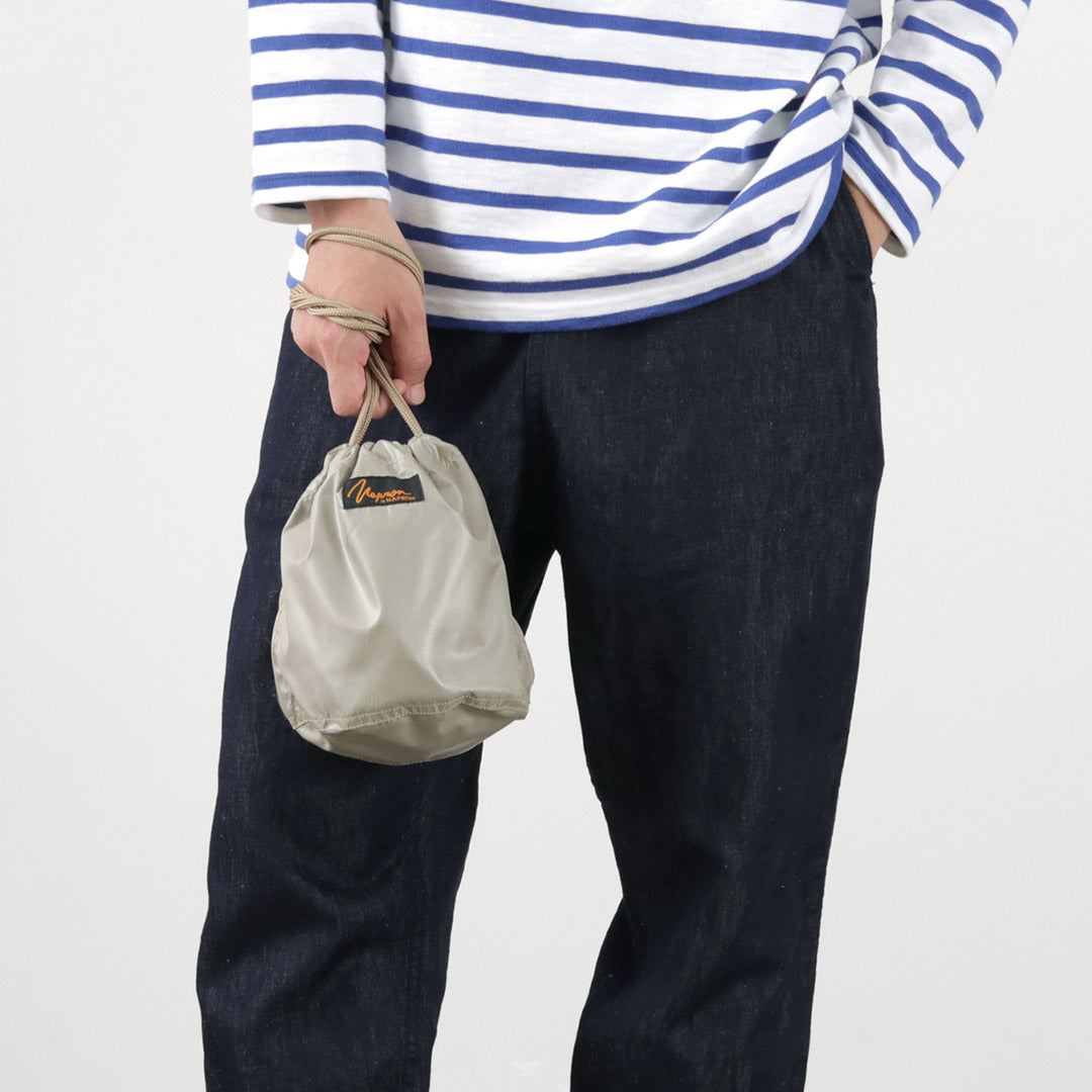 【30％OFF】NAPRON（ナプロン） カラー別注 マイクロリップ ペイシェントバッグ スモール 5L / 鞄 かばん 巾着型 メンズ レディース日本製 MICRO RIP PATIENT BAG SMALL【セール】