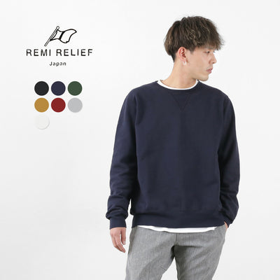 REMI RELIEF（レミレリーフ） スウェットクルー / メンズ レディース ユニセックス トレーナー 日本製