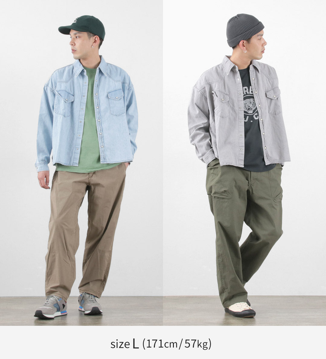 REMI RELIEF（レミレリーフ） SHORT DENIM WESTERN SHIRT / ショート デニム ウエスタンシャツ 長袖 メンズ レディース ビンテージ 日本製