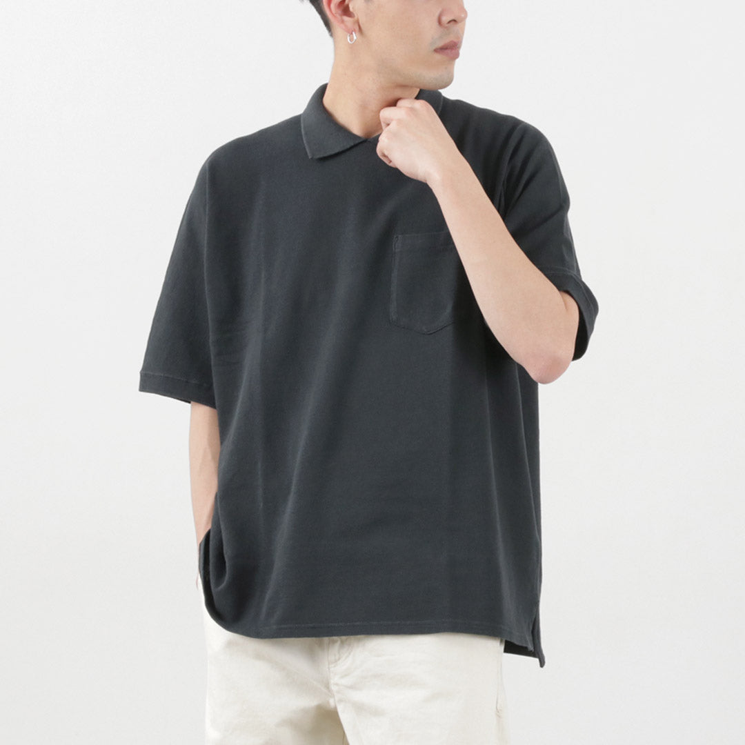 REMI RELIEF（レミレリーフ） 16/-ラフィー鹿の子T / メンズ ポロシャツ 半袖 Tシャツ 襟付き カットソー 綿 日本製
