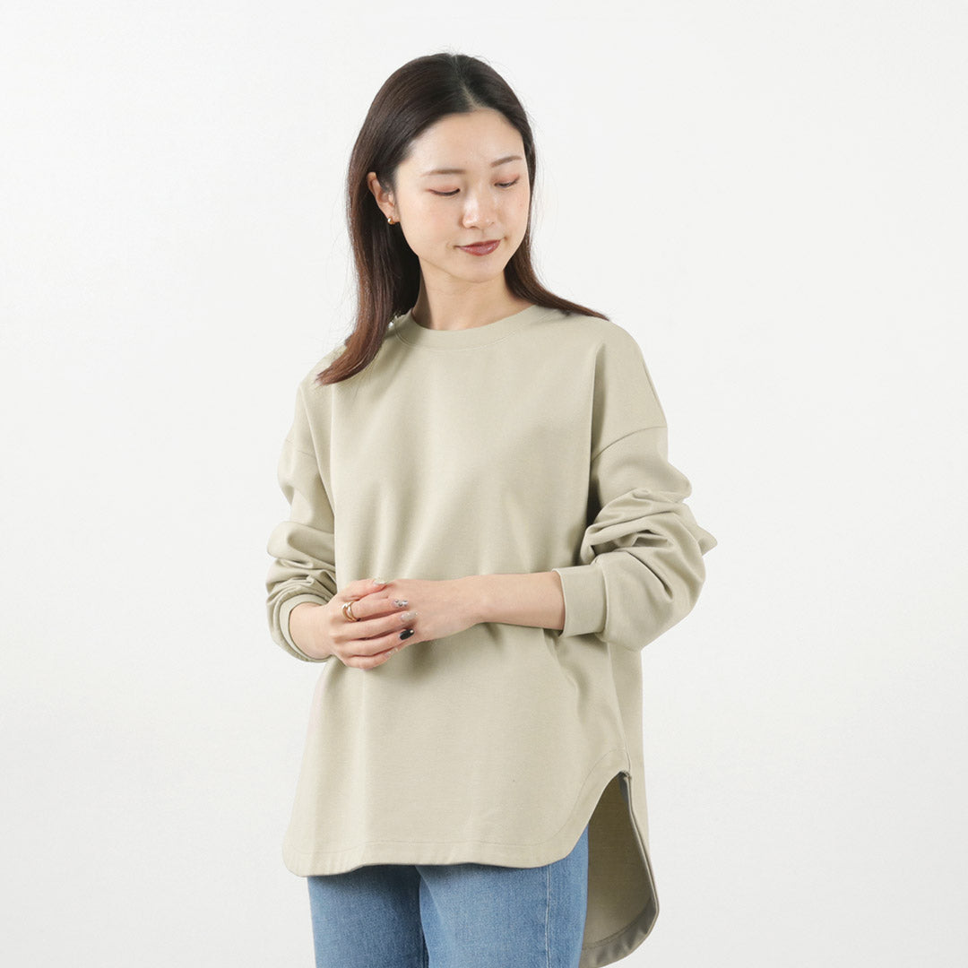 tシャツ Tシャツ MIDIUMISOLID for Ladies クルーネックプルオーバー-