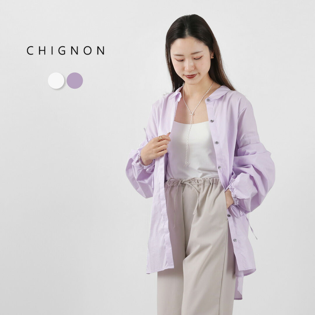 50％OFF】CHIGNON（シニヨン） 袖ボリュームシャツ / レディース