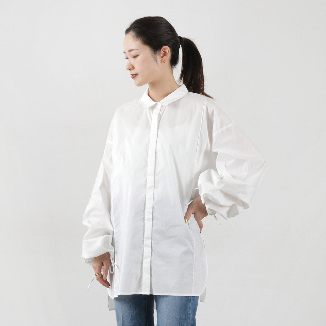 【50％OFF】CHIGNON（シニヨン） 袖ボリュームシャツ / レディース ブラウス 長袖 長め 無地 リボン Volume Sleeve  Shirt【セール】