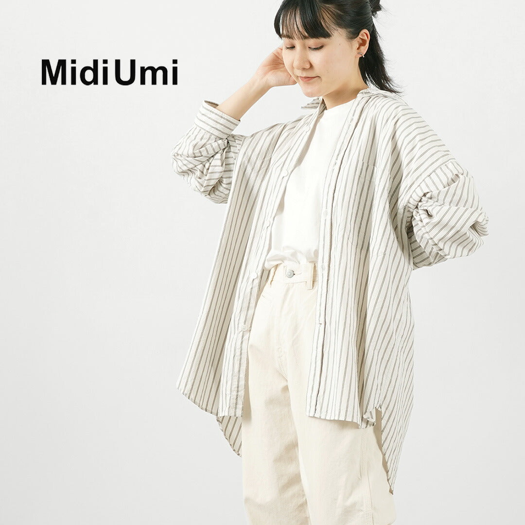MIDIUMI（ミディウミ） レギュラービッグシャツ / レディース トップス