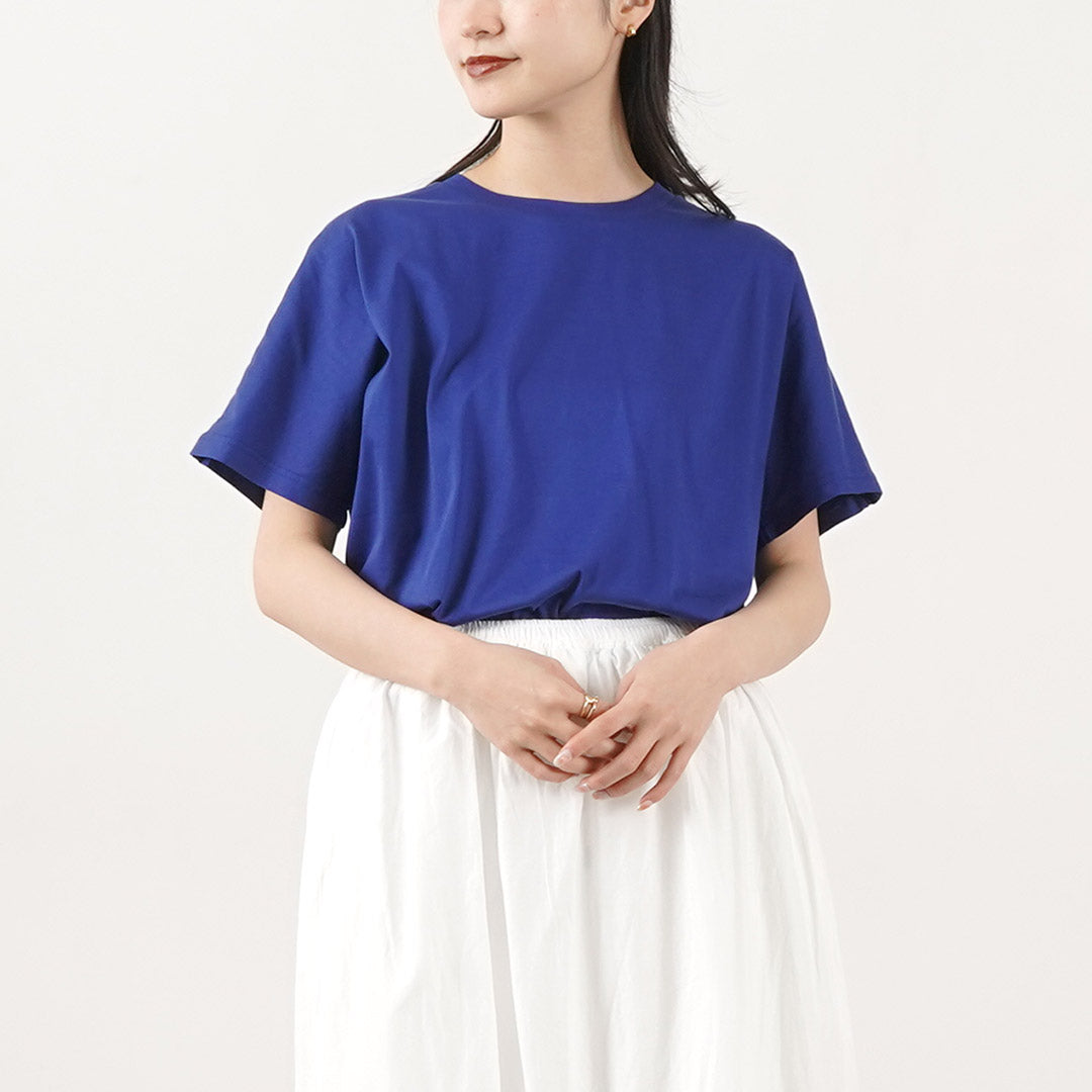 MIDIUMI（ミディウミ） ドルマンベーシック Tシャツ / レディース カットソー 半袖 綿 コットン 無地 日本製 Dolman Basic T Shirt