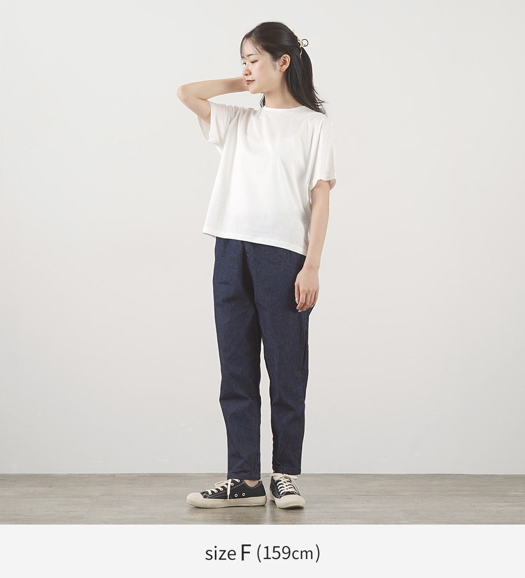 MIDIUMI（ミディウミ） ドルマンベーシック Tシャツ / レディース カットソー 半袖 綿 コットン 無地 日本製 Dolman Basic T Shirt