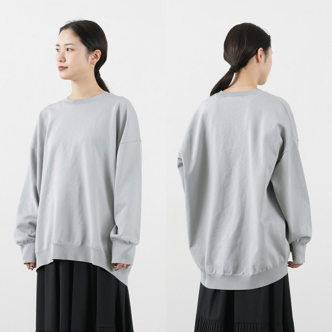 mizuiro ind（ミズイロインド） クルーネック ワイド P/O / レディース トップス プルオーバー スウェット 長袖 Crew Neck Wide P/O