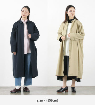 MIZUIRO IND（ミズイロインド） シャツライク コート / レディース ライトアウター ロング丈 長袖 Shirt Like Coat liou クリスマス プレゼント ギフト