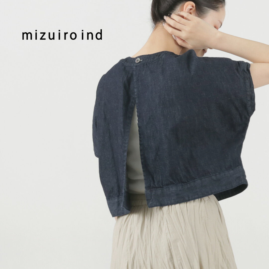 mizuiro ind（ミズイロインド） クルーネック ショートP/O