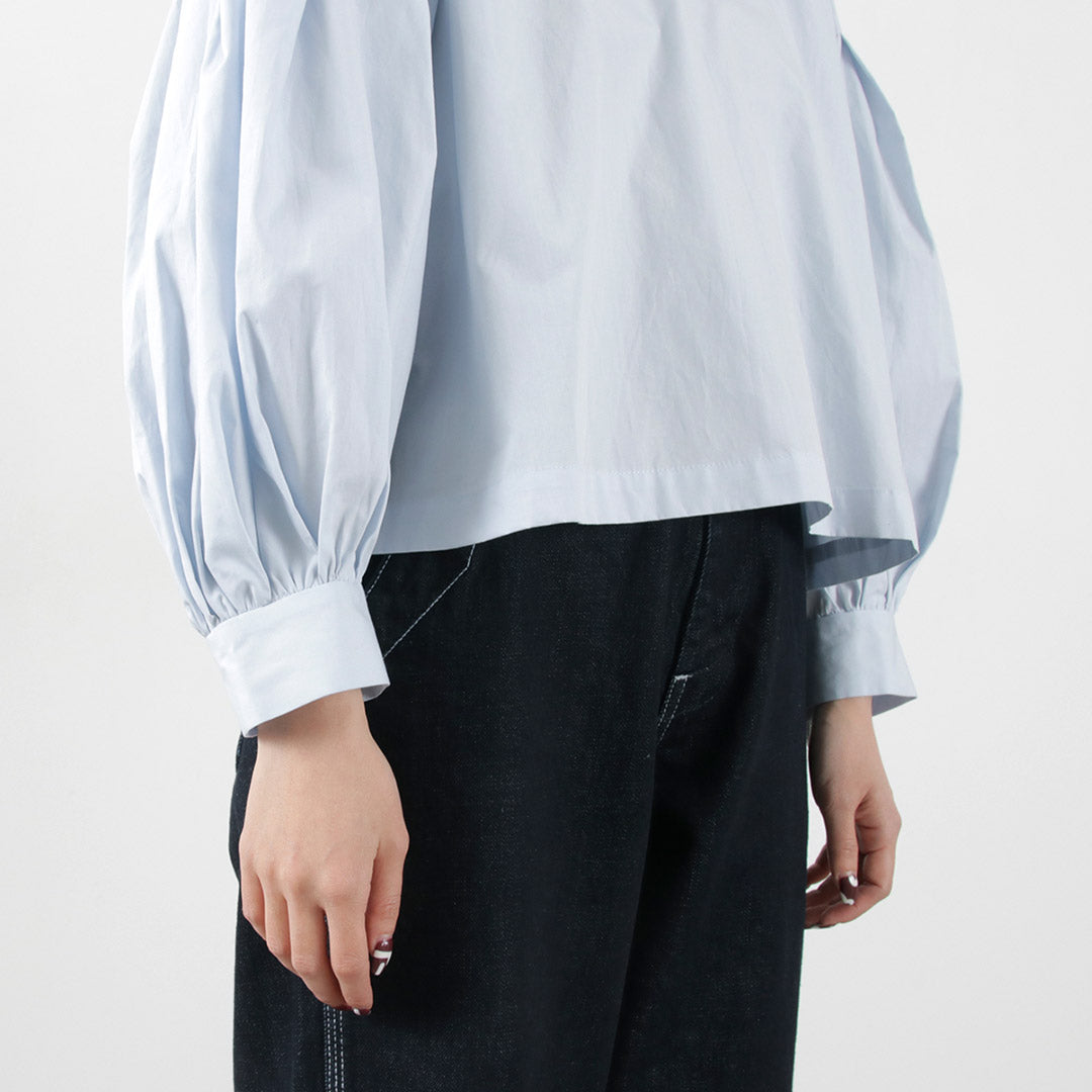 MIZUIRO IND（ミズイロインド） クルーネック パフSLV P/O / レディース シャツ ブラウス 長袖 無地 Crew Neck Puff SLV P/O クリスマス プレゼント ギフト