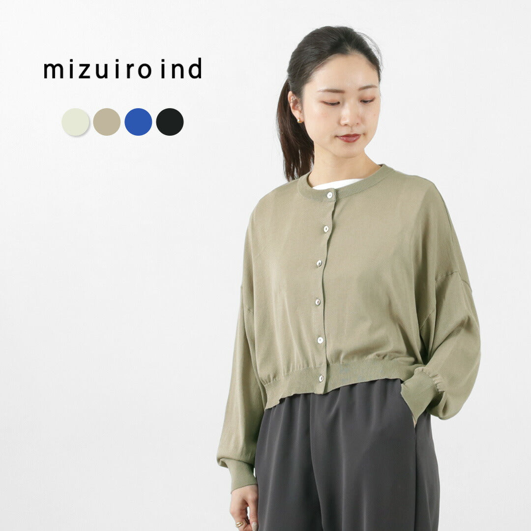 【30％OFF】mizuiro ind（ミズイロインド） クルーネック ショートC/D