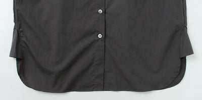 mizuiro ind（ミズイロインド） ハーフスリーブ ワイドシャツワンピース / 春夏 7分袖 半袖 きれいめ カジュアル 無地 日本製 綿 コットン Half SLV Wide Shirt OP