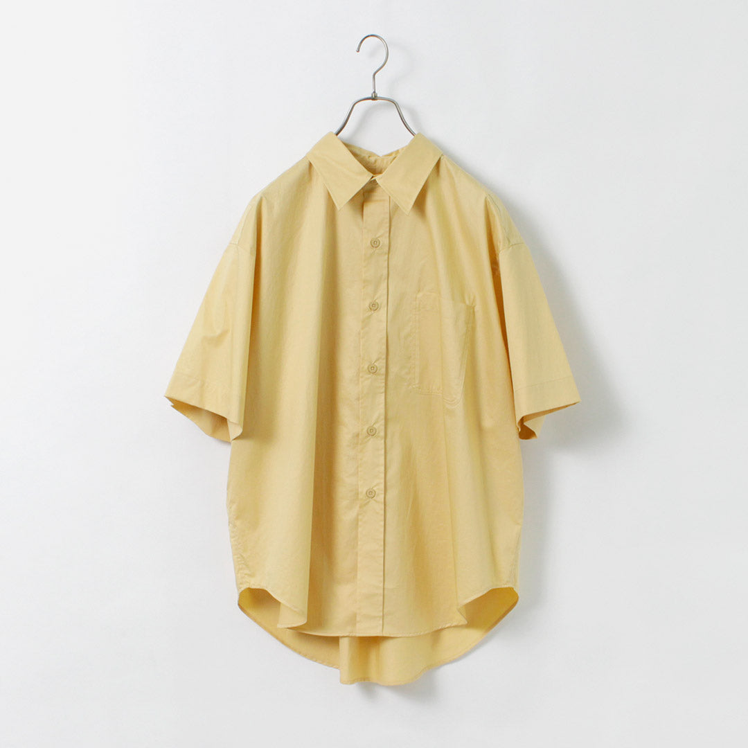 【30％OFF】SHINZONE（シンゾーン） ワイドスリーブ シャツ / レディース 半袖 無地 綿100％ コットン 日本製 22MMSBL10 WIDE SLEEVE SHIRT【セール】