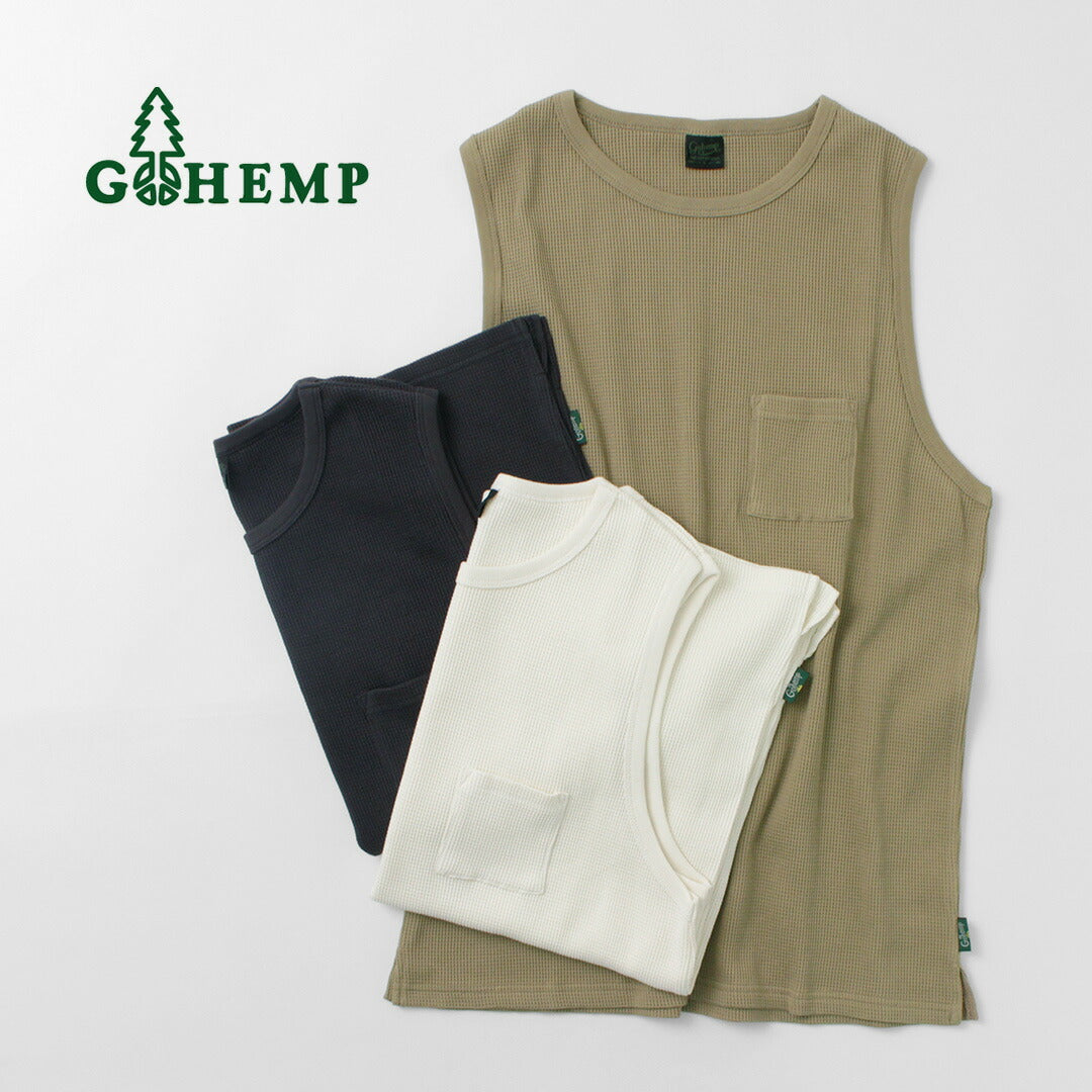 【30％OFF】GOHEMP（ゴーヘンプ） クルーPKタンクトップ