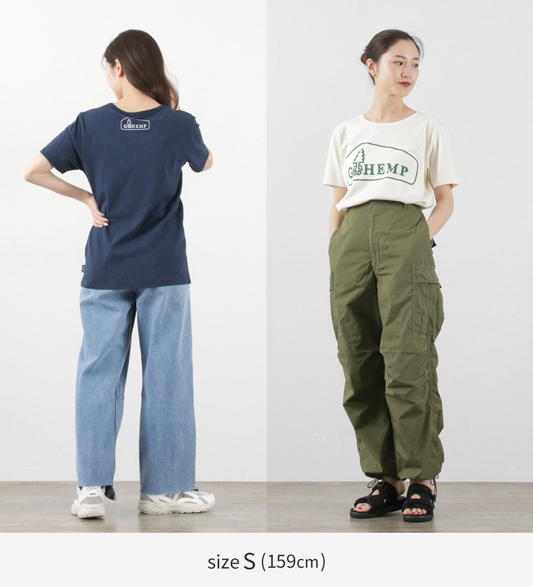 【20％OFF】GOHEMP（ゴーヘンプ） ボックスロゴベーシック半袖Tシャツ / メンズ レディース ヘンプコットン プリント 吸湿 速乾 Logo Basic S/SL Tee【セール】