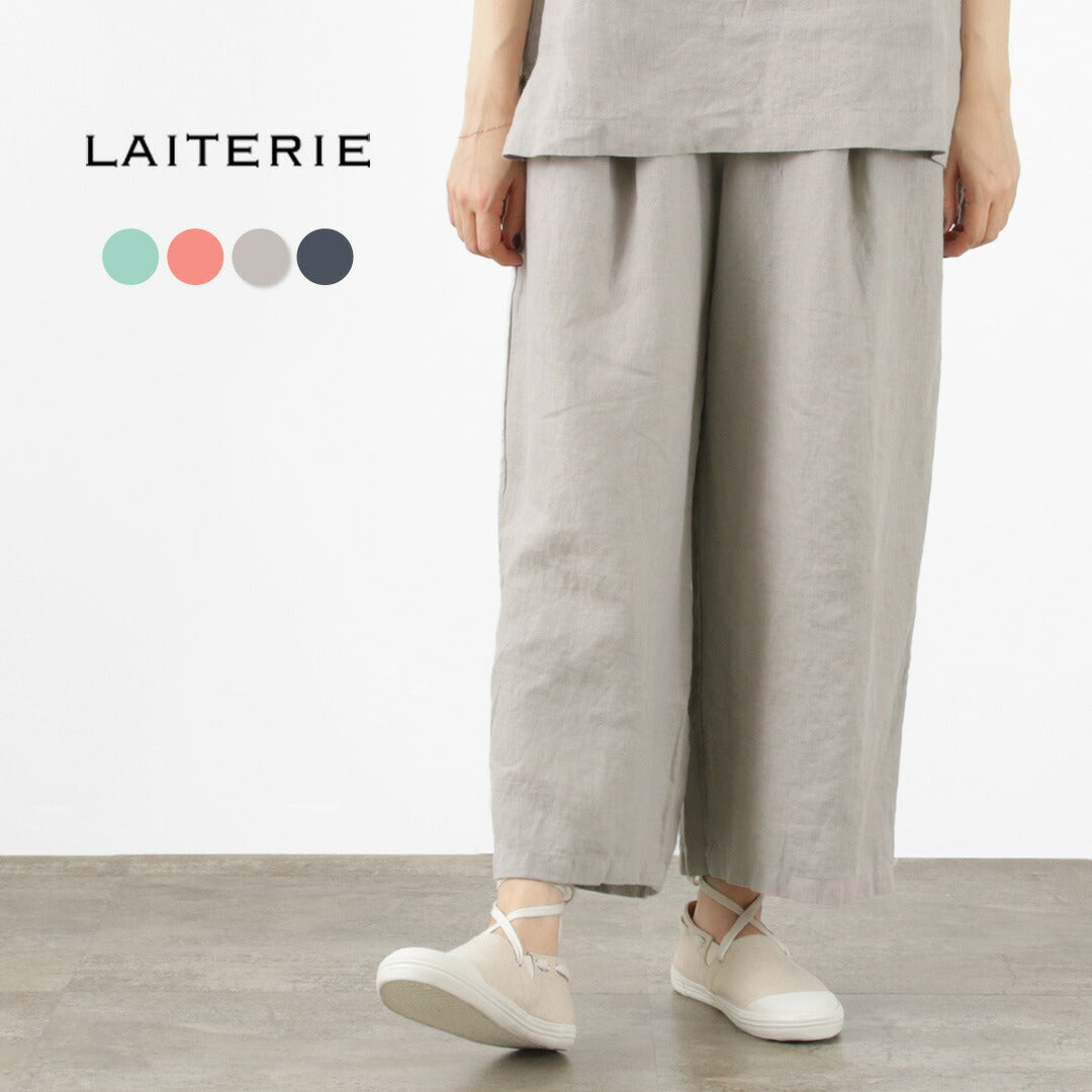 20％OFF】LAITERIE（レイトリー） リユールリネン ワイドタックパンツ｜ROCOCO ONLINE STORE