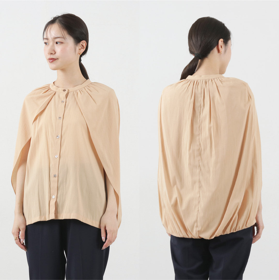 CHIGNON（シニヨン） ケープブラウス / レディース レイヤード トップス 重ね着 春夏 無地 オケージョン CAPE BLOUSE