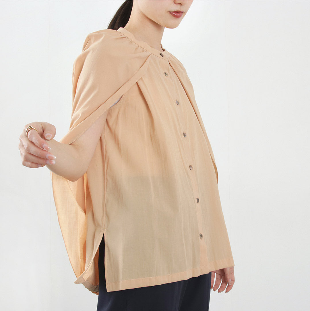 CHIGNON（シニヨン） ケープブラウス / レディース レイヤード トップス 重ね着 春夏 無地 オケージョン CAPE BLOUSE