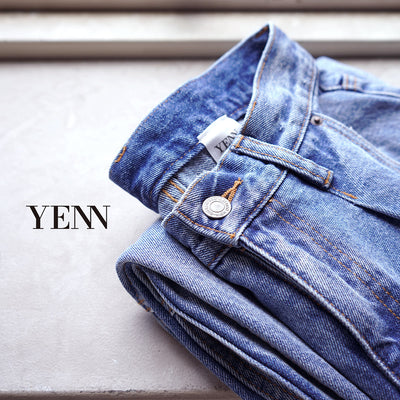 YENN（イェン） ハイライズ タック ワイド デニムパンツ / レディース ボトムス デニム ハイウエスト HIGH RIZE TUCK WIDE DENIM PANTS