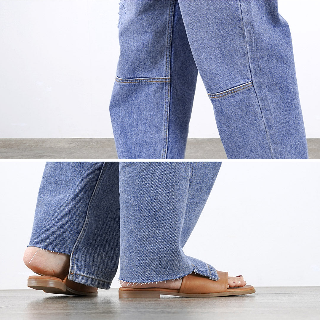 YENN（イェン） ハイライズ タック ワイド デニムパンツ / レディース ボトムス デニム ハイウエスト HIGH RIZE TUCK WIDE DENIM PANTS