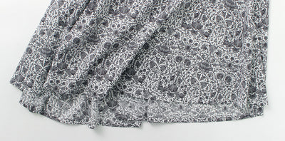 【50％OFF】MIDIUMI（ミディウミ） リバティ プリントスカート / レディース ロングスカート 総ゴム ウエストゴム フレアスカート 綿 柄 日本製 LIBERTY Print Skirt【セール】