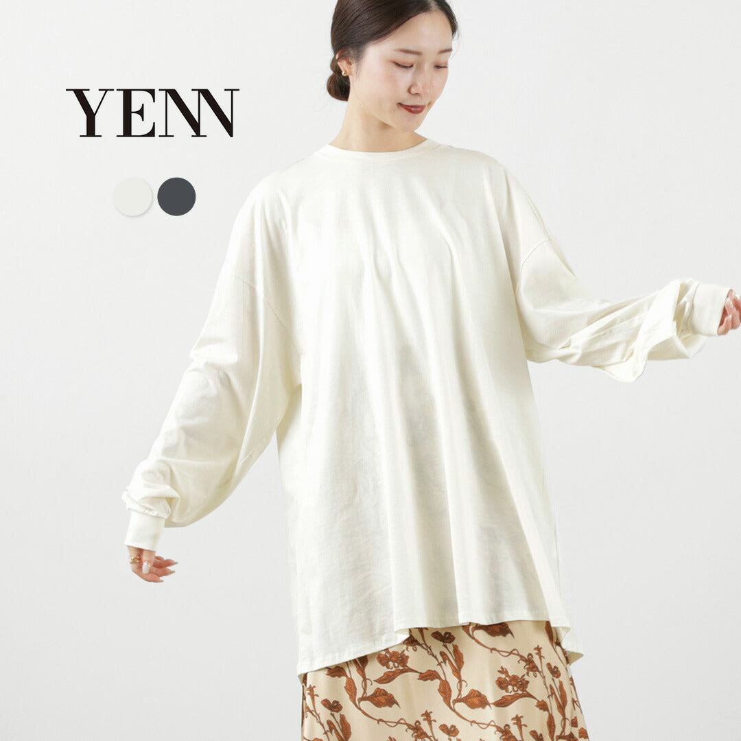 【20％OFF】YENN（イェン） カーブフォーム ロングTee