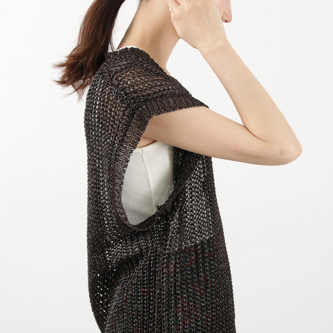 CHIGNON（シニヨン） ペーパータッチ ビッグベスト / レディース Vネック 春夏 プルオーバー Paper Touch Big Vest