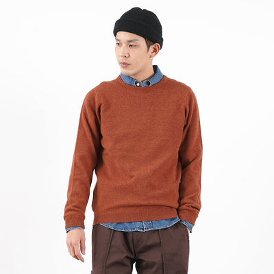 WILLIAM LOCKIE（ウイリアムロッキー） ラムズウール クルーネック ニット / セーター / メンズ / LAMBSWOOL CREW KNIT