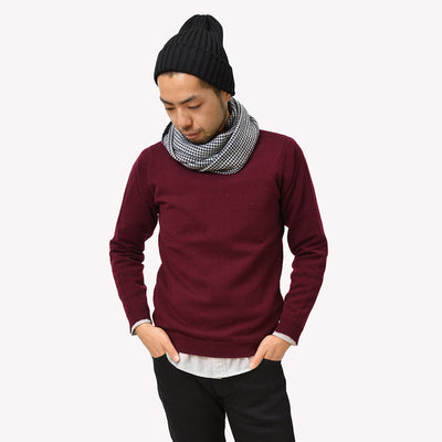 WILLIAM LOCKIE（ウイリアムロッキー） ラムズウール クルーネック ニット / セーター / メンズ / LAMBSWOOL CREW KNIT