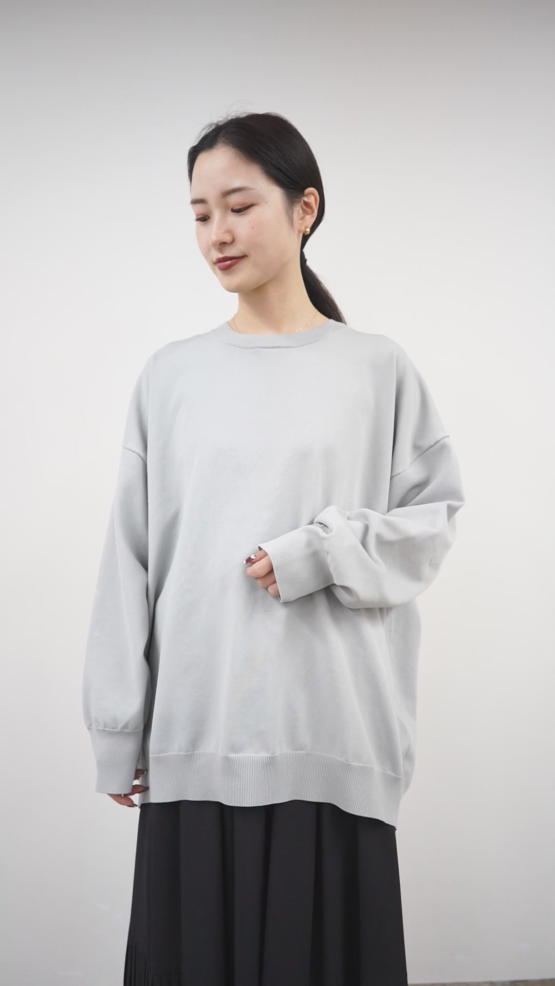 mizuiro ind（ミズイロインド） クルーネック ワイド P/O｜ROCOCO