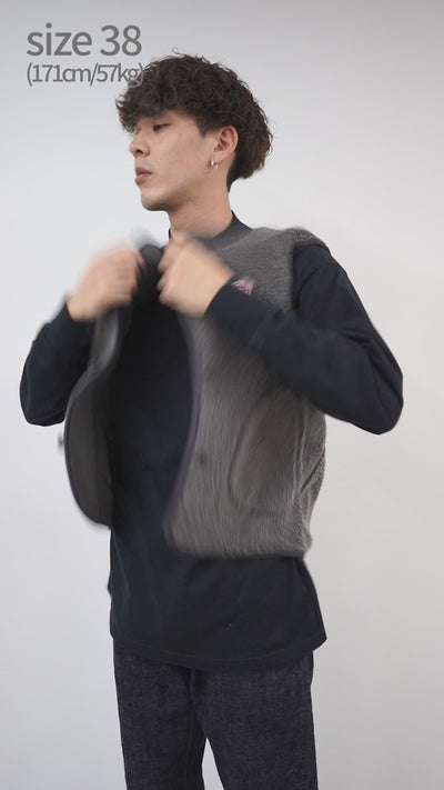 VINCENT ET MIREILLE（ヴァンソン エ ミレイユ） ボア ベスト メンズ 静電気防止 BOA VEST