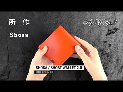 所作（しょさ） [A] ショートウォレット2.0 / 財布 / 革 / 二つ折り財布 / 日本製 / Shosa / SHO-SH2A