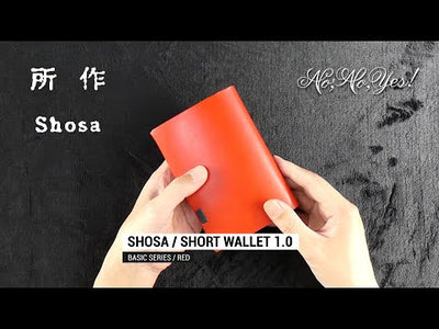 所作（しょさ） [B] ショートウォレット1.0 オイルヌバック / 財布 / 革 / 二つ折財布 / 日本製 / Shosa / SHO-SH1B